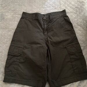 Faded Glory Black Cargo Shorts with Sturdy Cotton Blend
